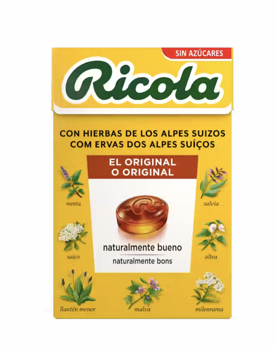 Ricola caramelos sin azúcar sabor clásico 50G