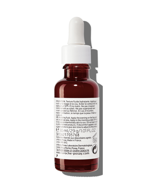 serum de retinol b3 por detras con ingredientes y funciones para arrugas y lineas de expresion