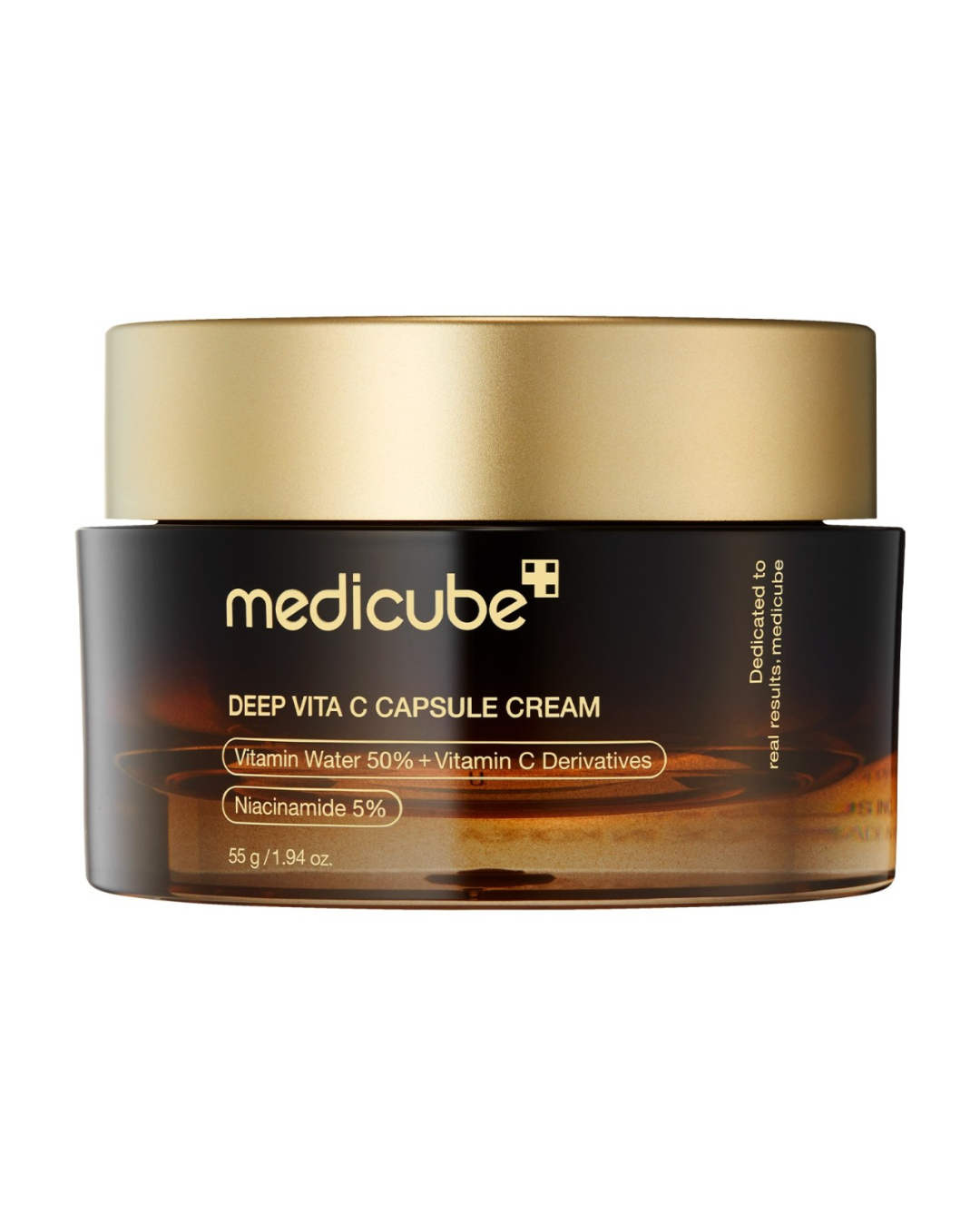 crema de capsulas de vitamina c de medicube tarro cerrado