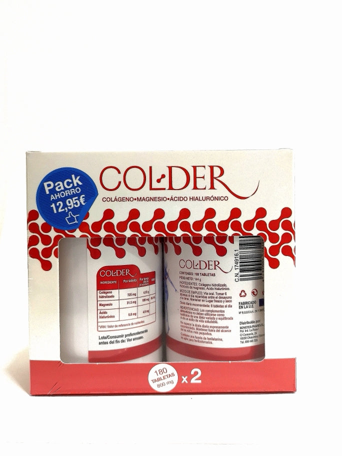 pack de dos botes de capsulas de colageno de la marca colder