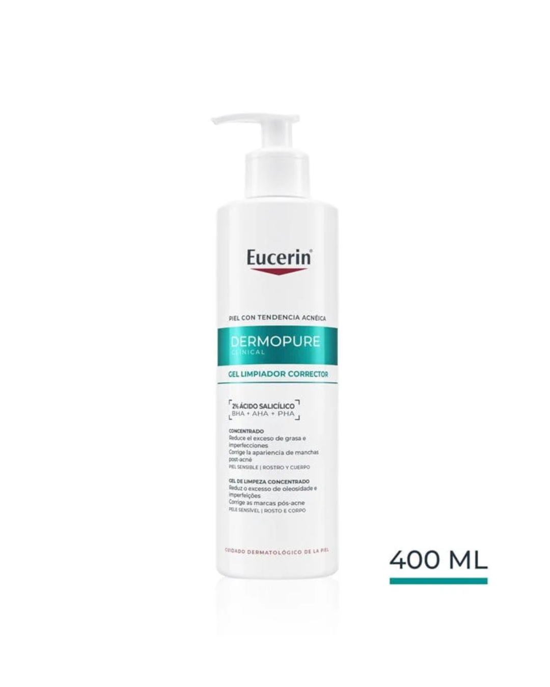 gel limpiador corrector dermatopure clinical piel grasa acneica
