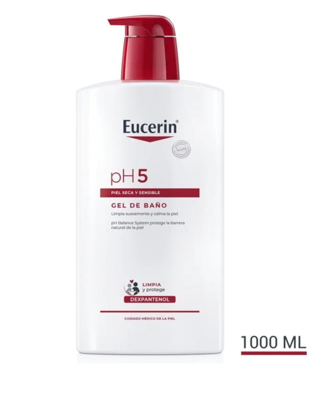 ph5 gel de baño piel seca sensible eucerin 1 litro