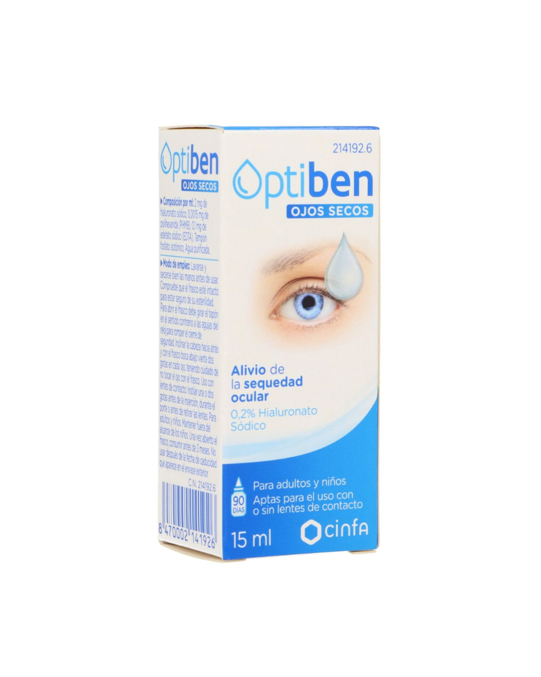 optiben colirio ojos secos acido hialuronico