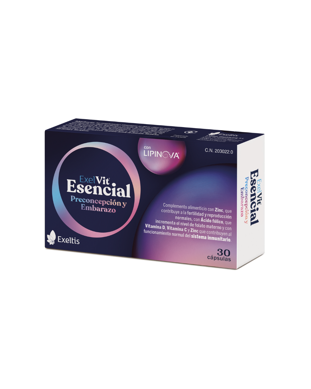 vitaminas preconcepcion y embarazo exelvit esencial